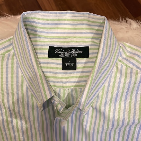BROOKS BROTHERS COUNTRY CLUB BUTTON DOWN SHIRT - Picture 2 of 12